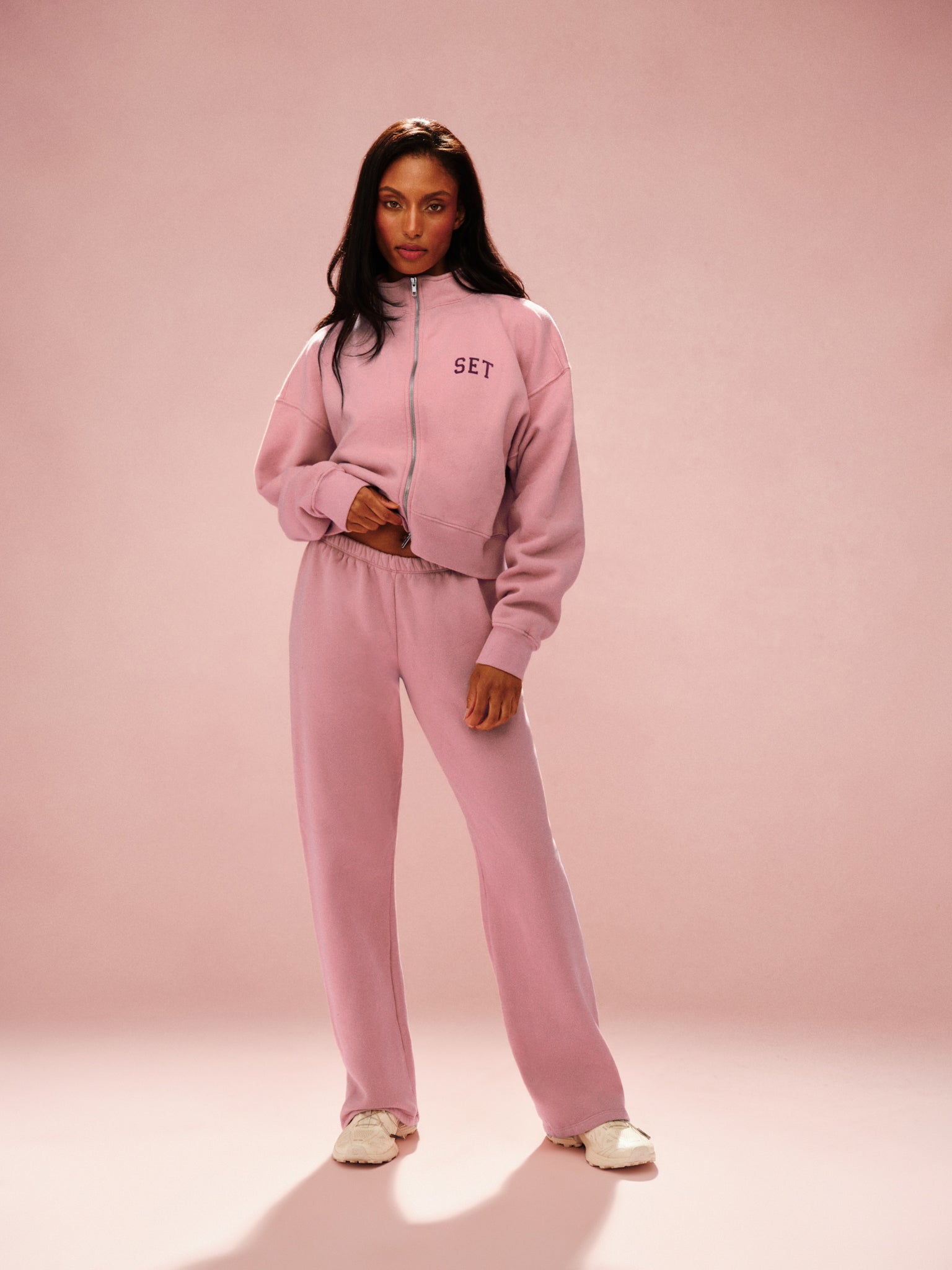 MIDWEIGHT SWEATS STAPLE STRAIGHT LEG SWEATPANTS - INVERSE ROSEBUD
