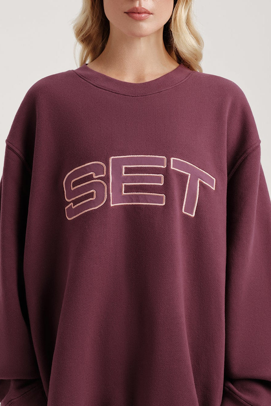 MIDWEIGHT SWEATS STAPLE SET CREWNECK - ROSEBUD
