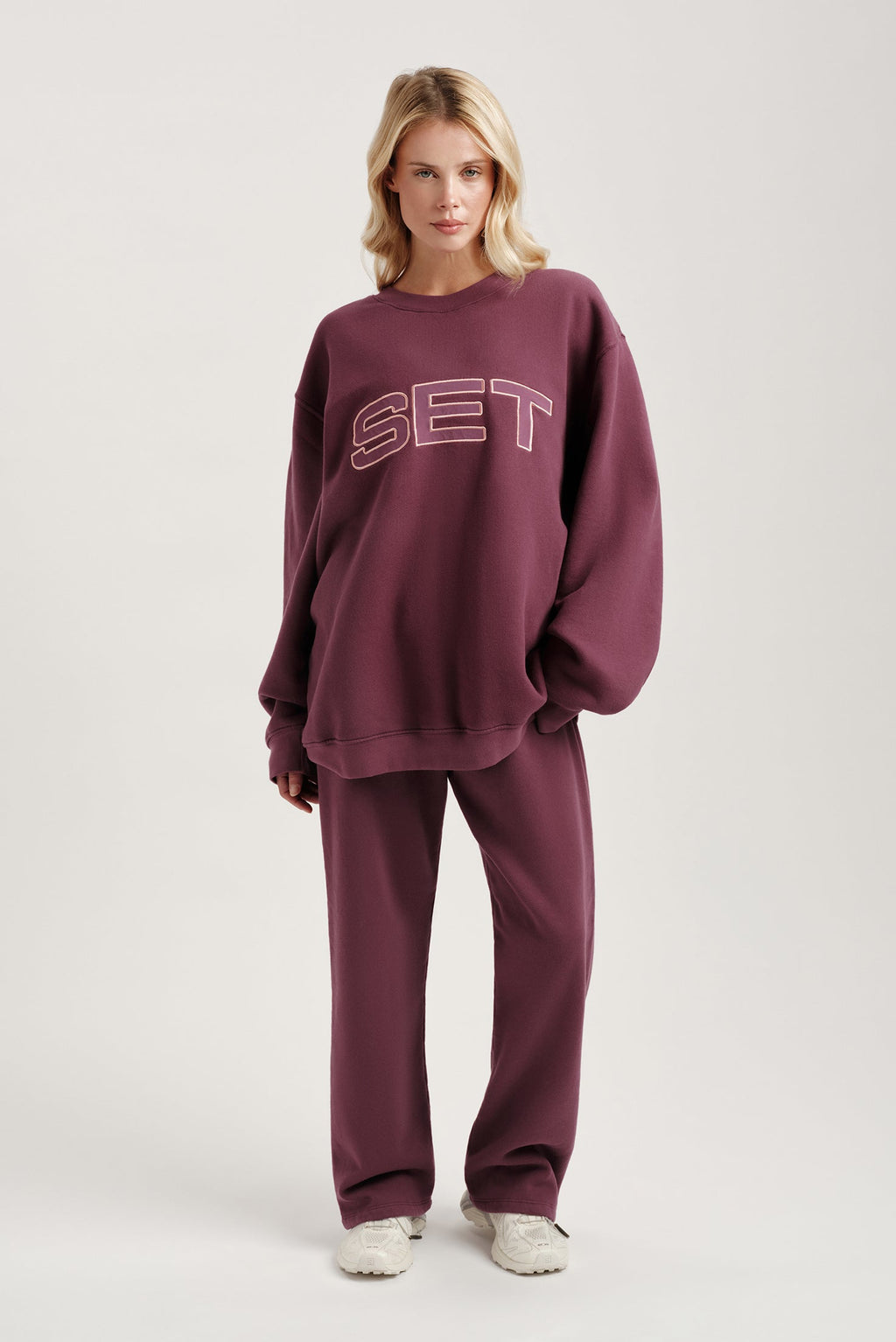 MIDWEIGHT SWEATS STAPLE SET CREWNECK - ROSEBUD