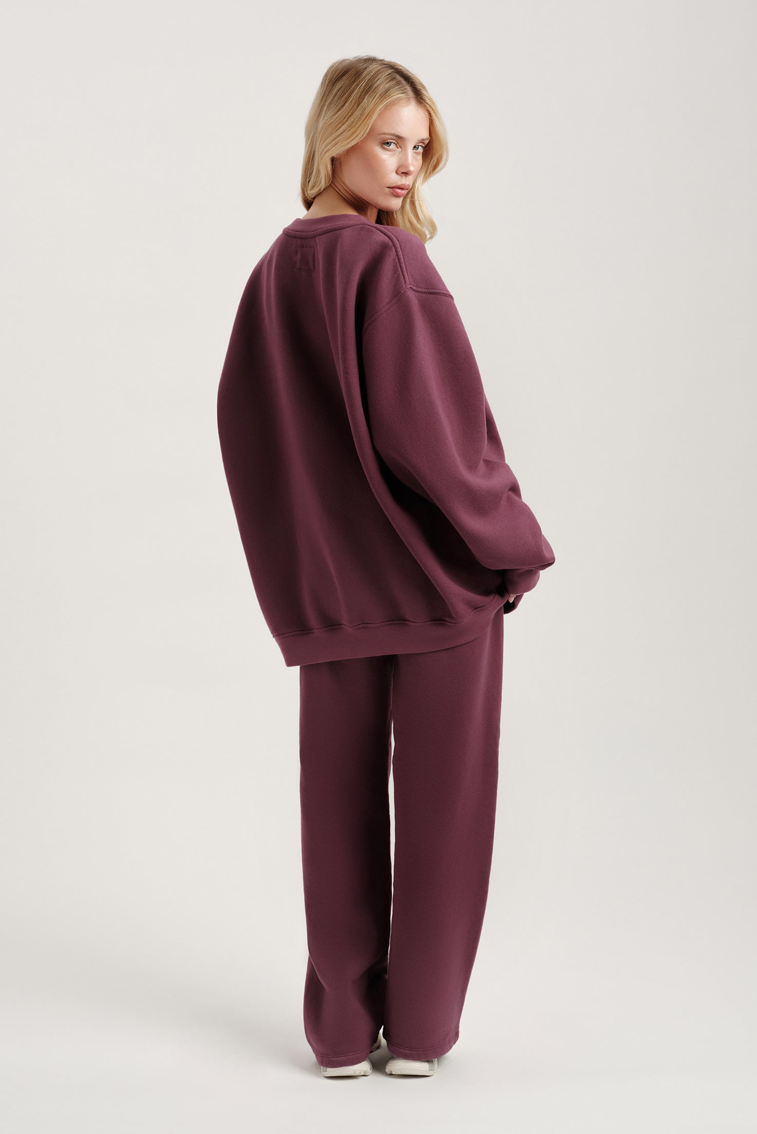 MIDWEIGHT SWEATS STAPLE STRAIGHT LEG SWEATPANTS - ROSEBUD