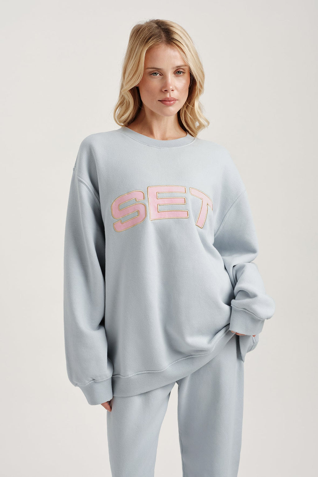 MIDWEIGHT SWEATS STAPLE SET CREWNECK - BLUSH