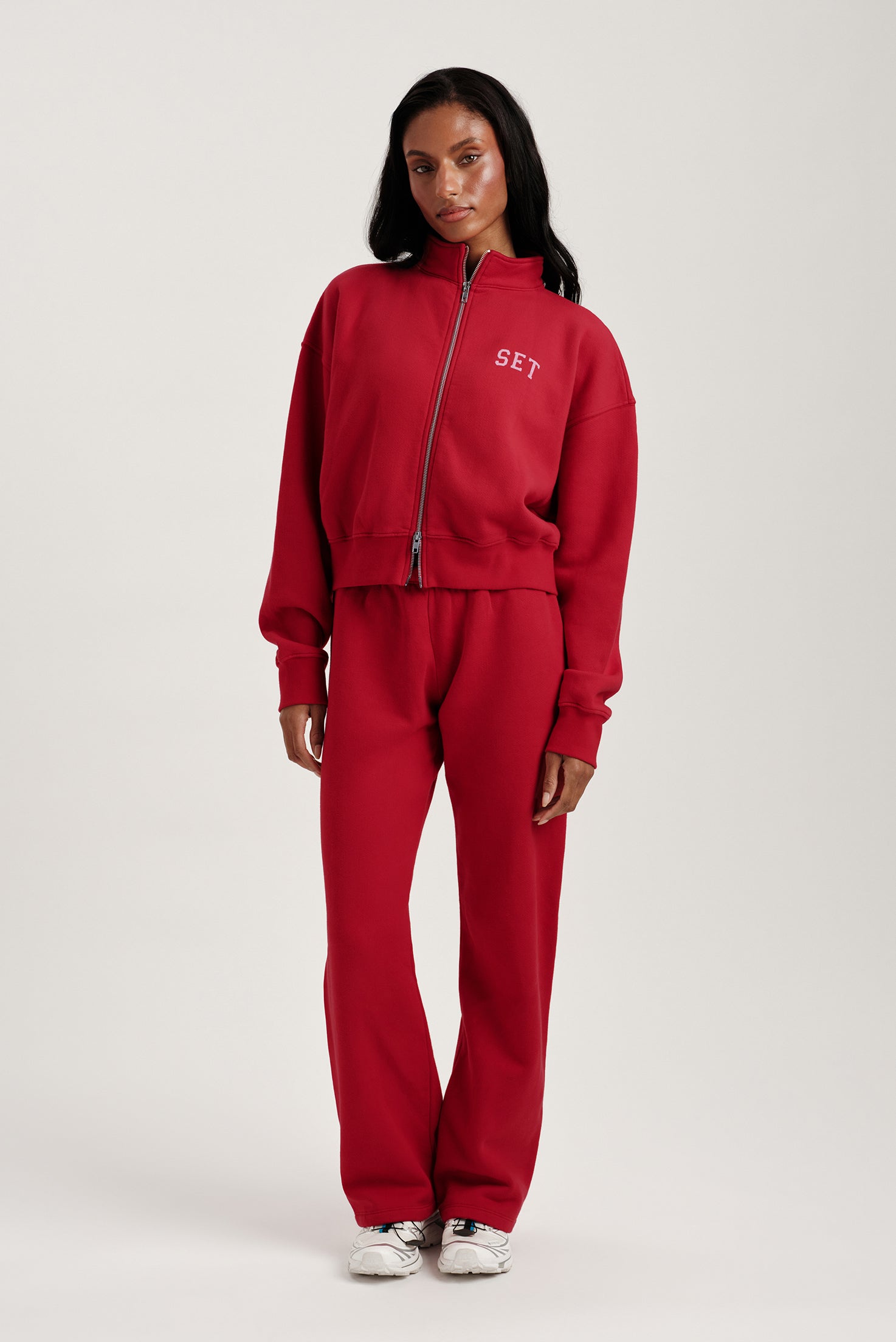 MIDWEIGHT SWEATS STAPLE SET FUNNEL ZIP - SONNET
