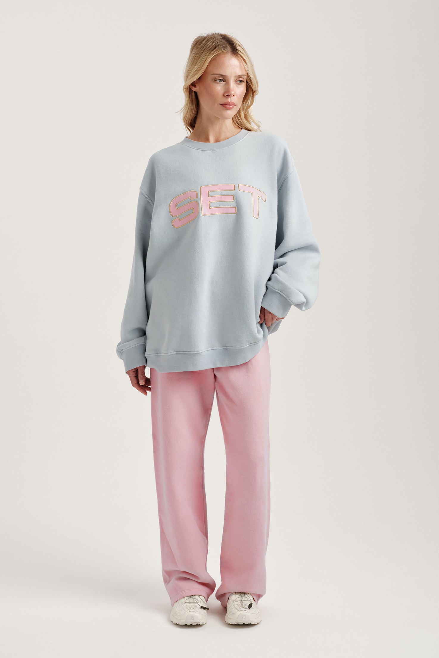 MIDWEIGHT SWEATS STAPLE STRAIGHT LEG SWEATPANTS - INVERSE BLUSH