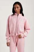 MIDWEIGHT SWEATS STAPLE SET FUNNEL ZIP - BLUSH
