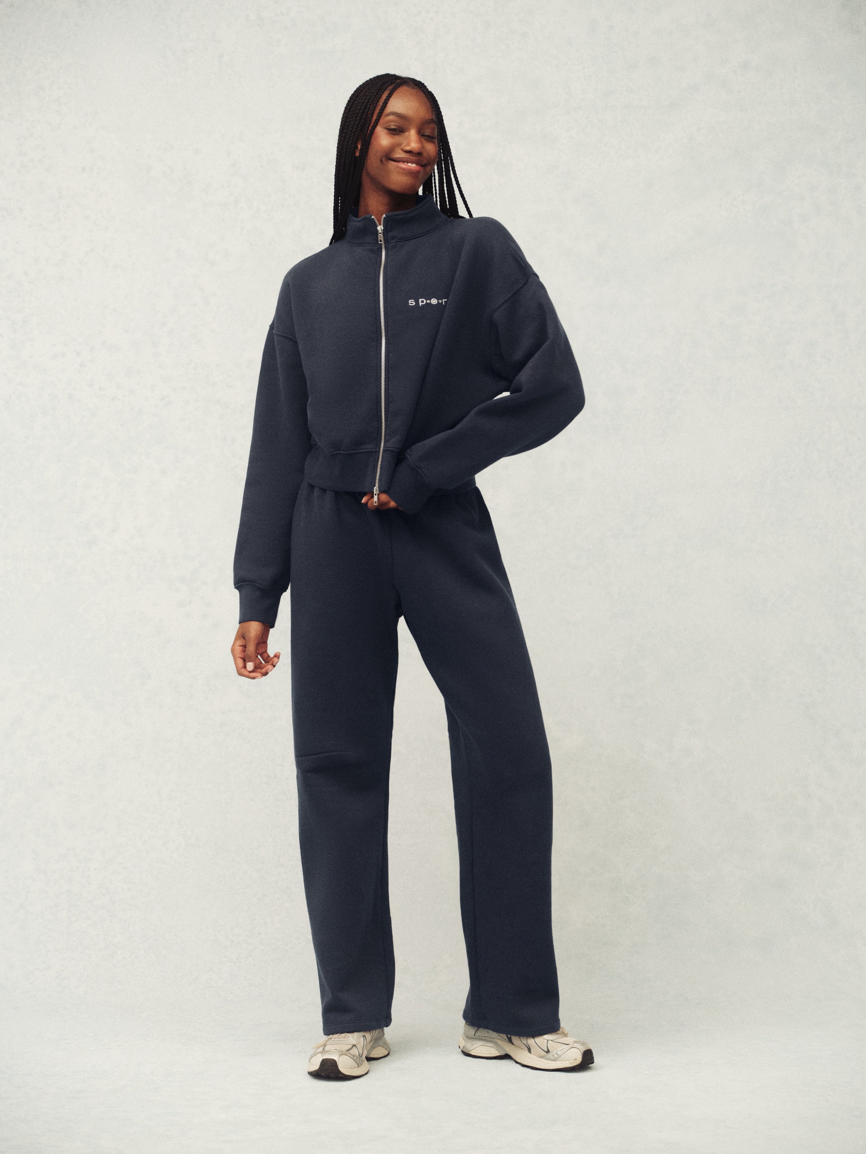 MIDWEIGHT SWEATS STAPLE STRAIGHT LEG SWEATPANTS - INDIGO