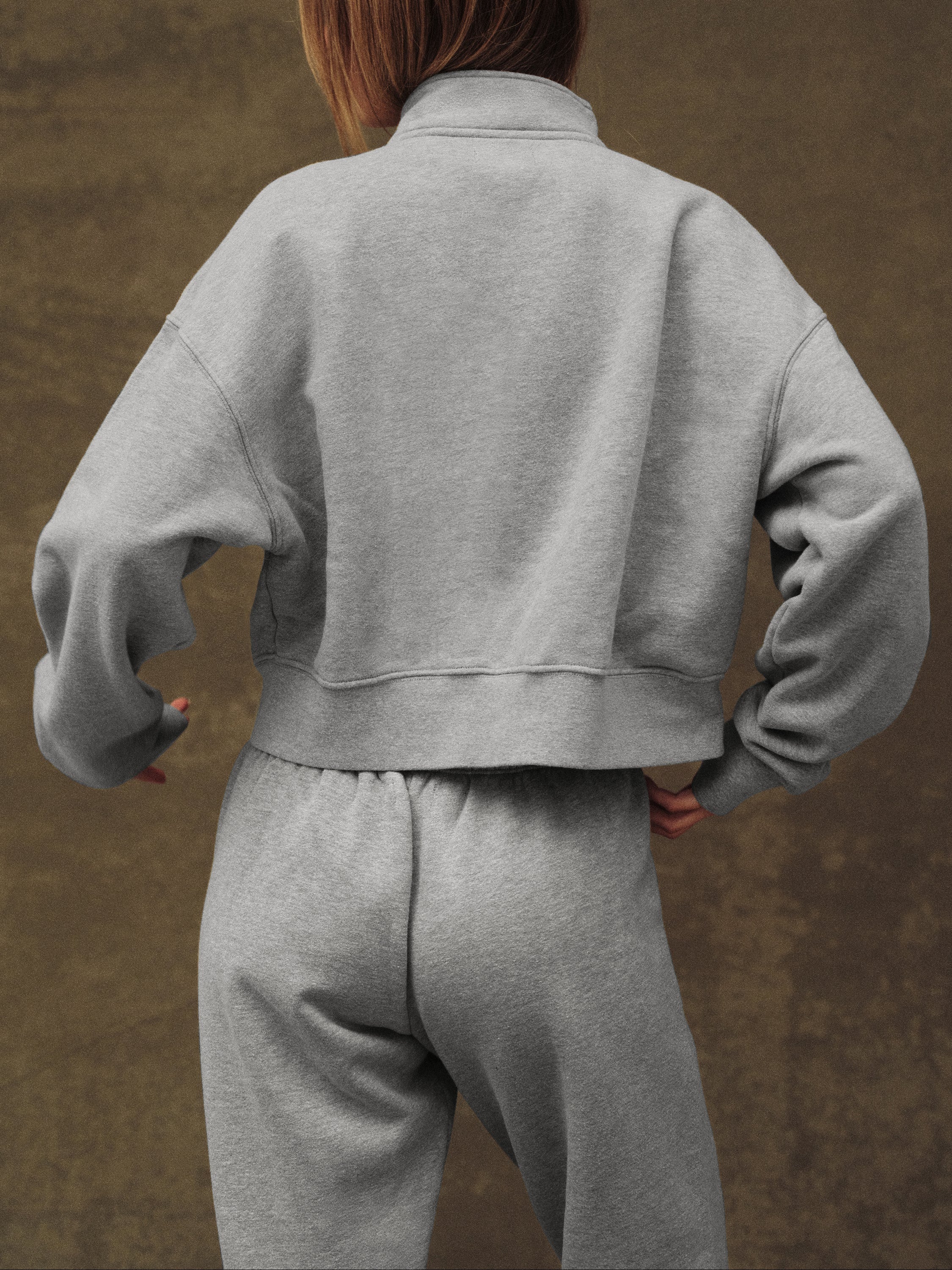 MIDWEIGHT SWEATS STAPLE STRAIGHT LEG SWEATPANTS - FOG HEATHER GREY