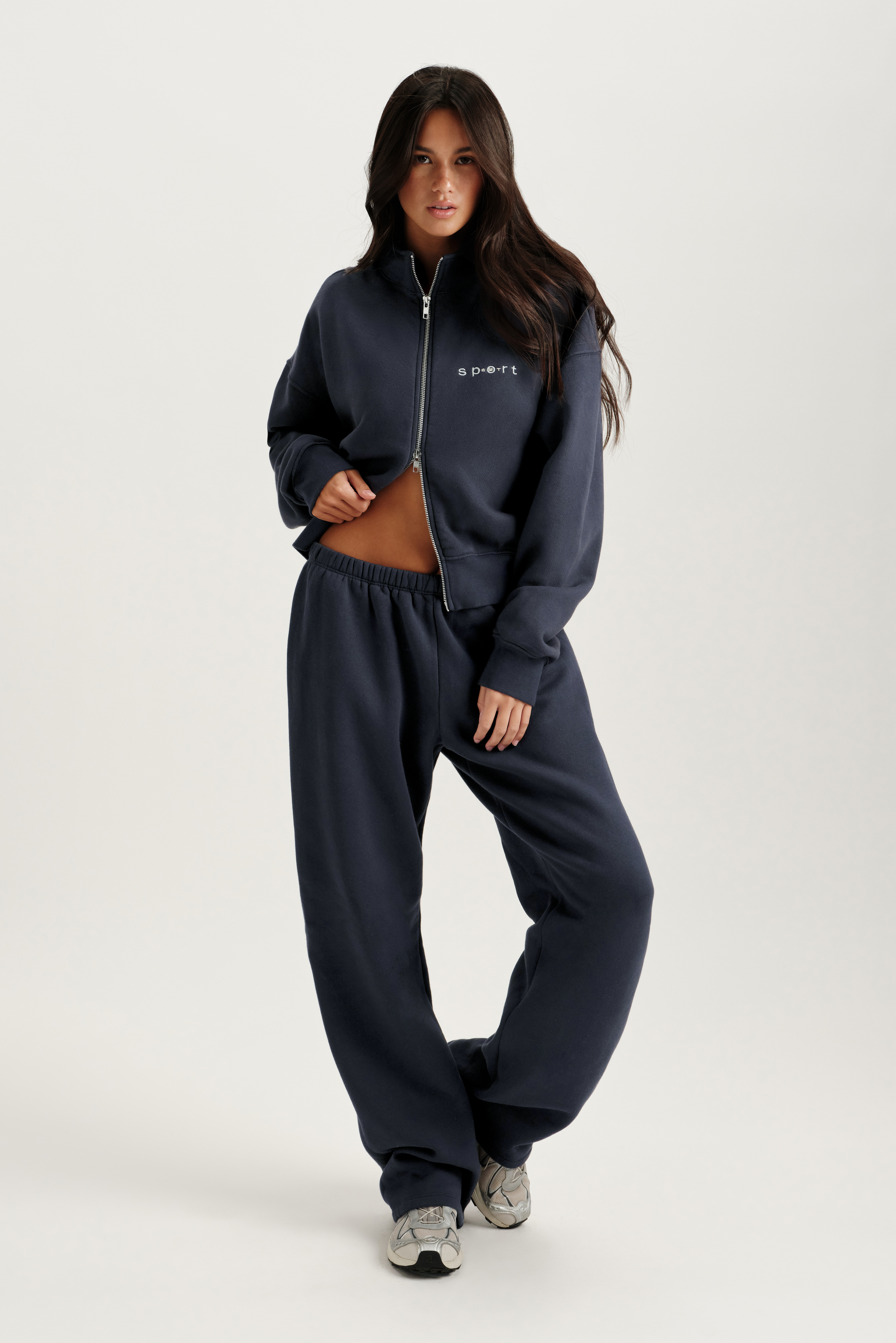 MIDWEIGHT SWEATS STAPLE STRAIGHT LEG SWEATPANTS - INDIGO