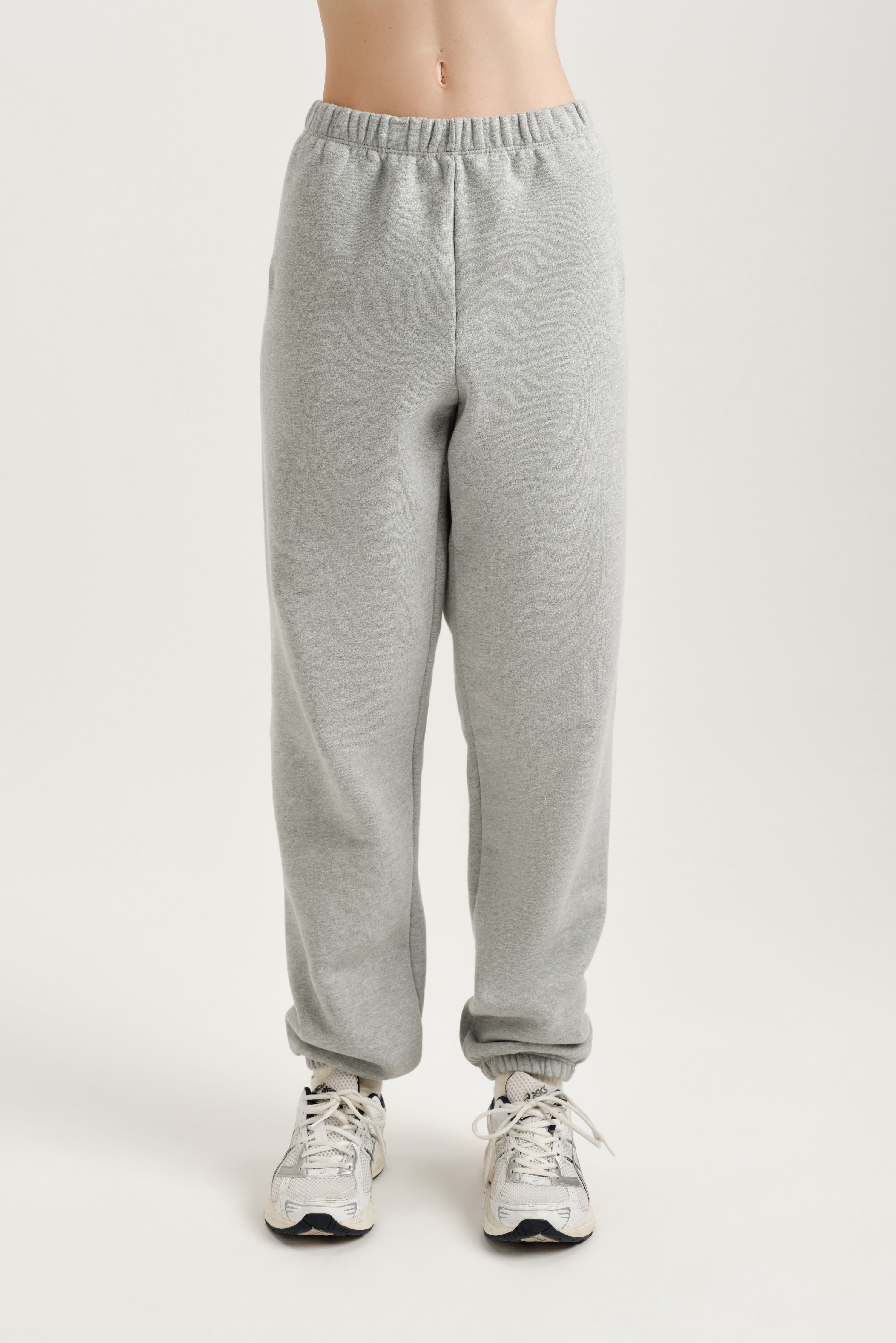 MIDWEIGHT SWEATS STAPLE OLD SCHOOL SWEATPANTS - FOG HEATHER GREY