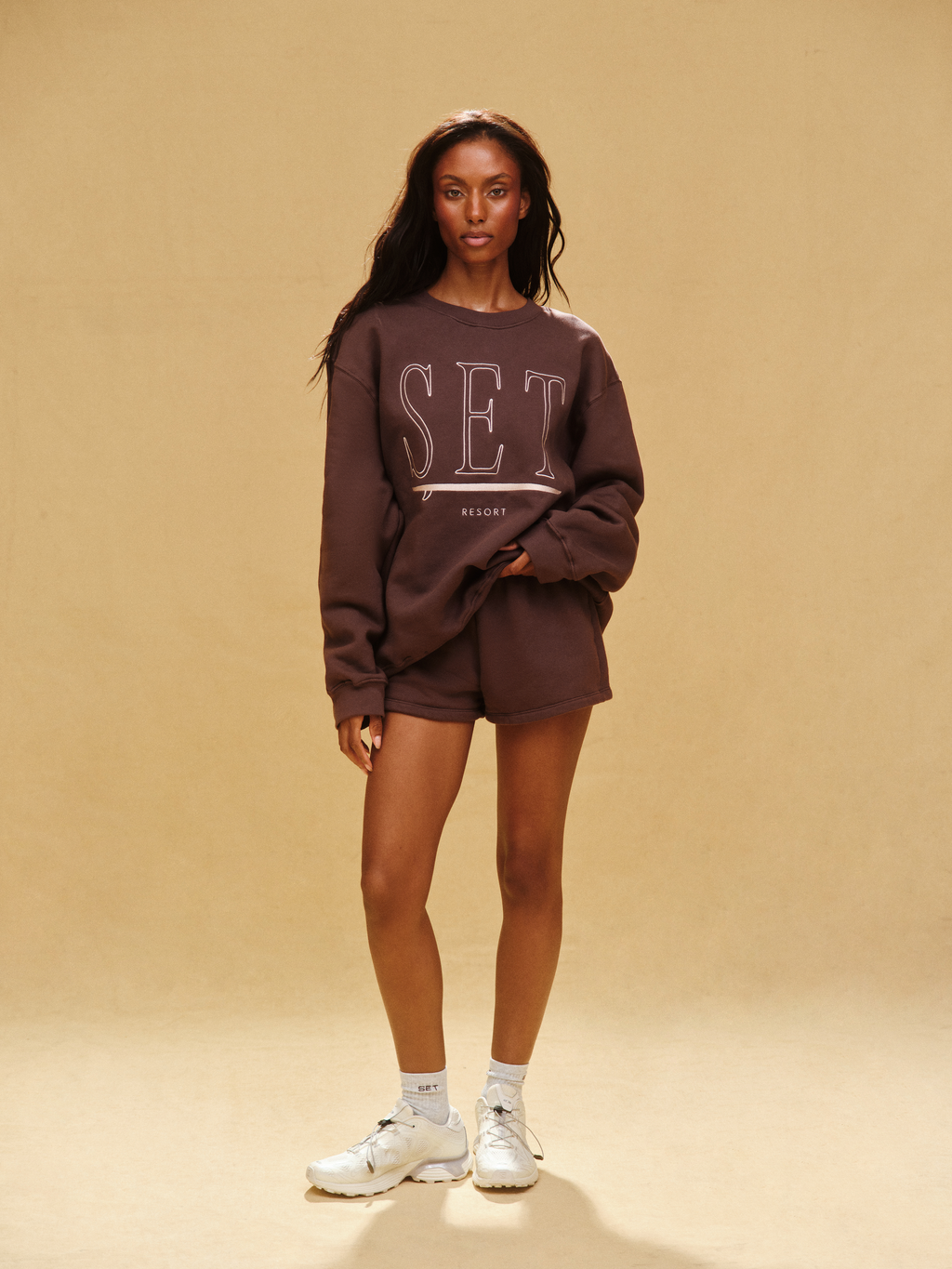 MIDWEIGHT SWEATS STAPLE SET RESORT CREWNECK - SHORELINE