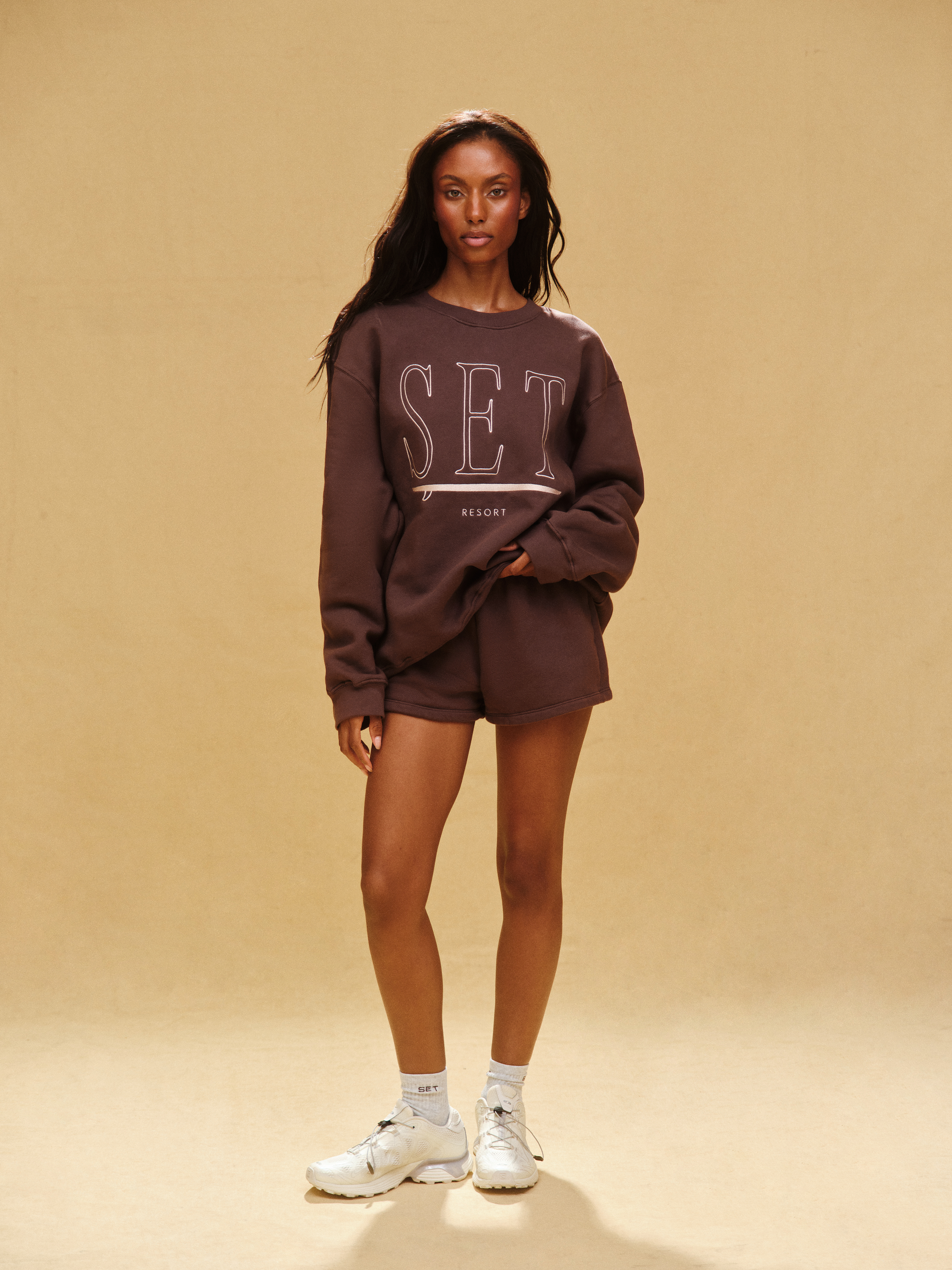 MIDWEIGHT SWEATS STAPLE SET RESORT CREWNECK - SHORELINE