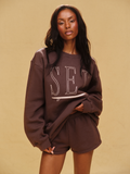 MIDWEIGHT SWEATS STAPLE SET RESORT CREWNECK - SHORELINE