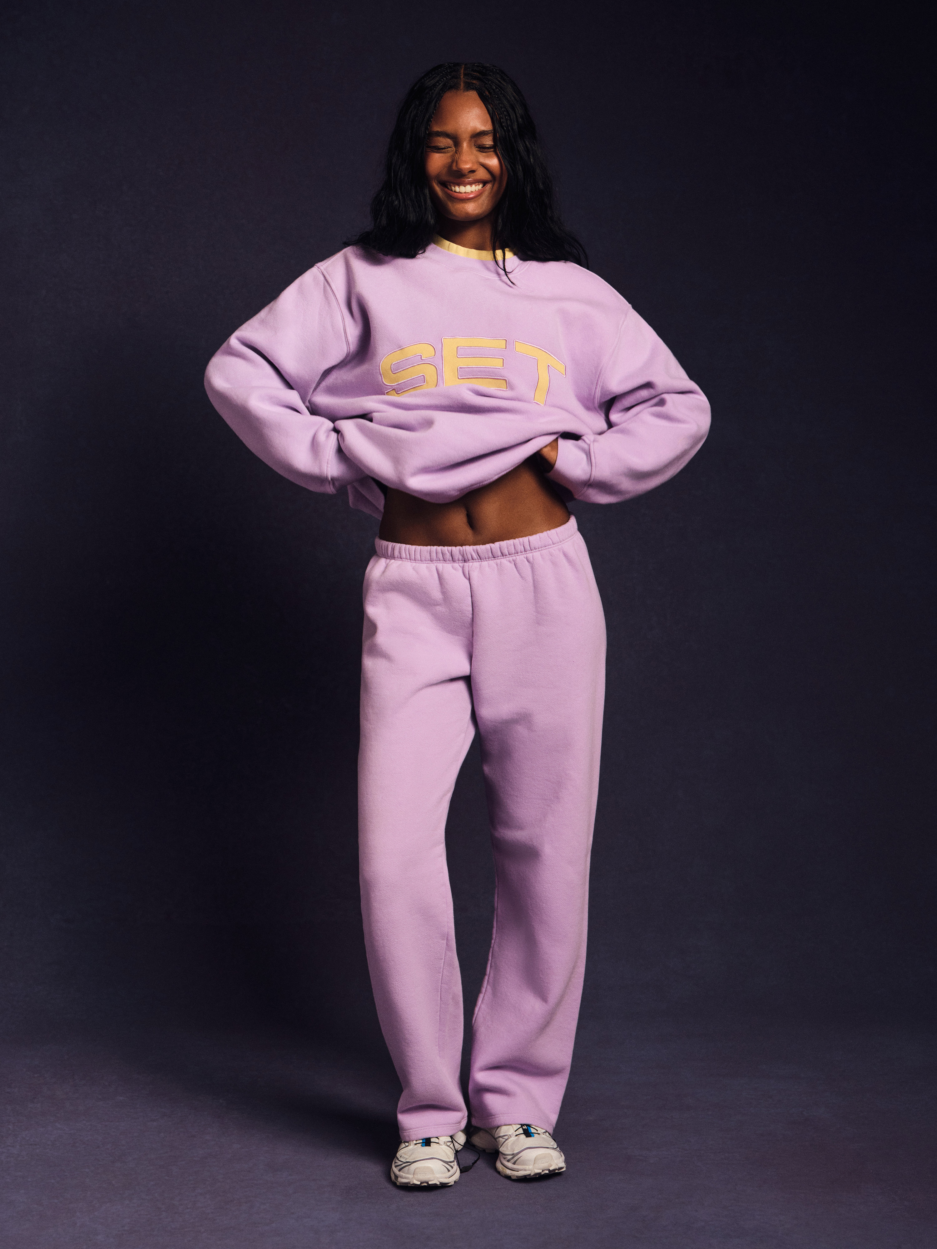 MIDWEIGHT SWEATS STAPLE STRAIGHT LEG SWEATPANTS - BUTTERCREAM