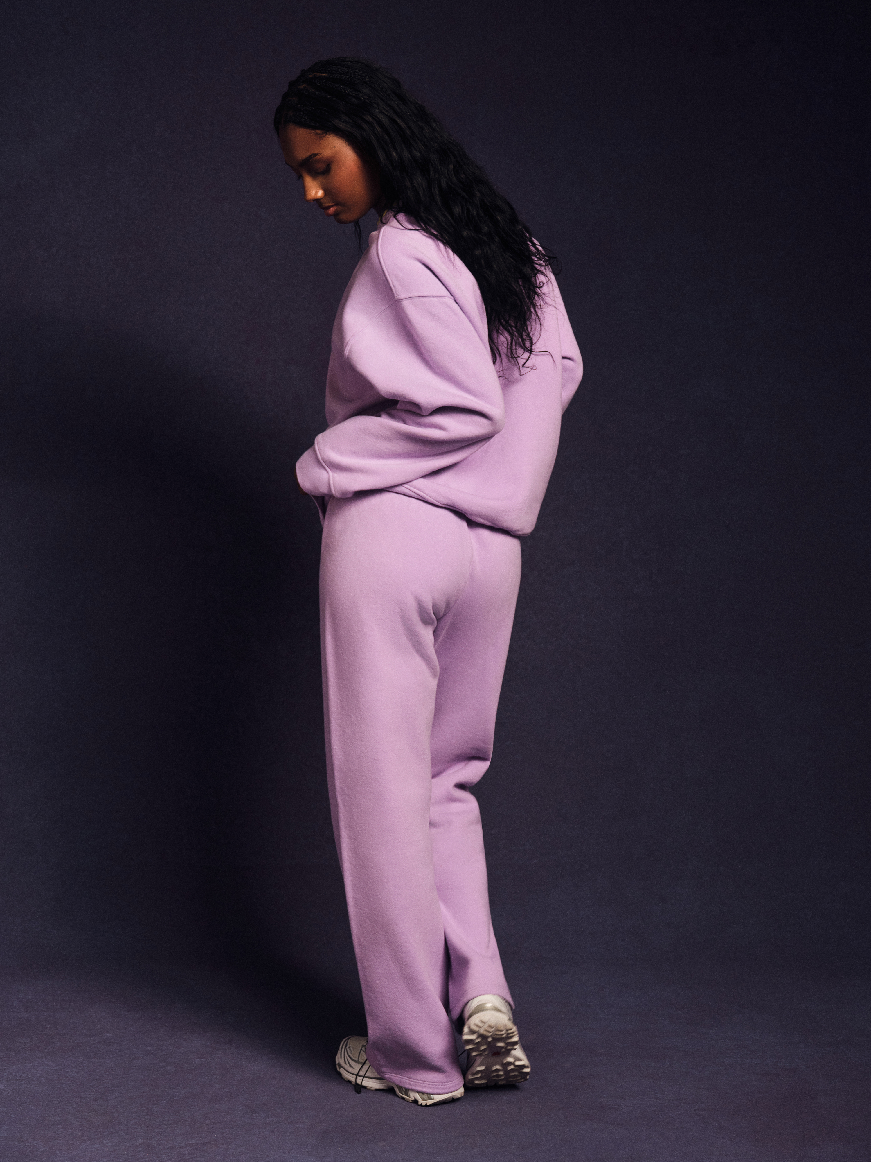 MIDWEIGHT SWEATS STAPLE STRAIGHT LEG SWEATPANTS - BUTTERCREAM